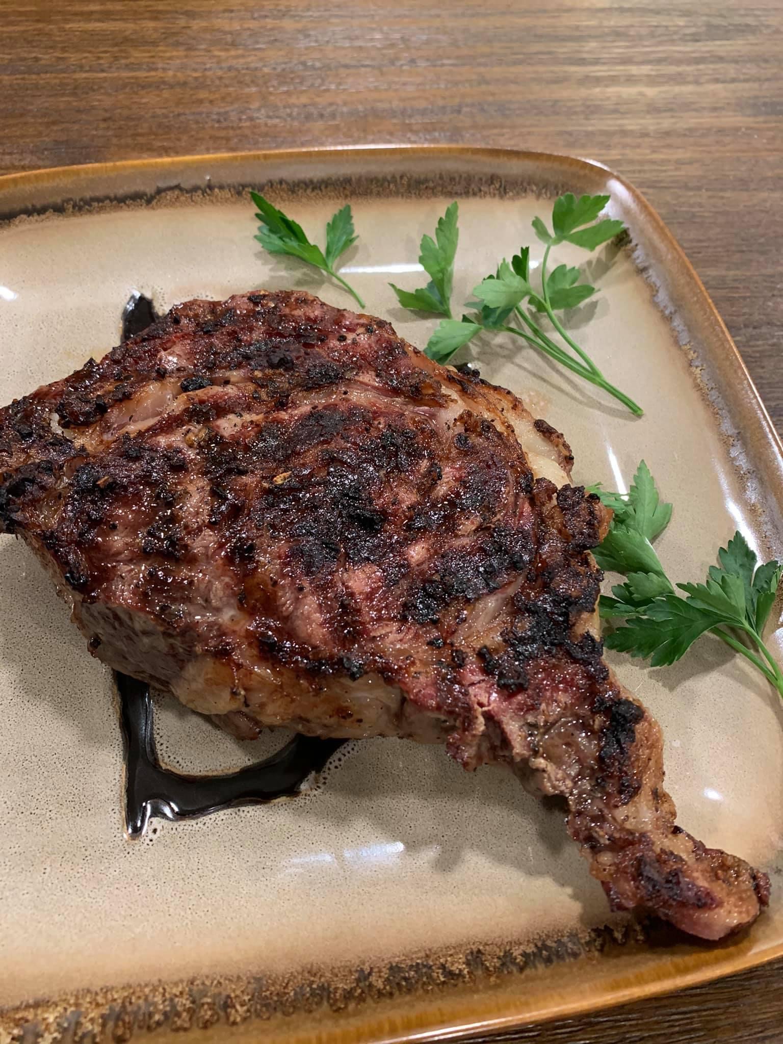 Steaks​ on plate